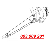 Brzeszczot do piły rozbiorowej EFA 63, długi, wołowina, wieprzowina, 55 zębów, 350 mm, EFA 003009201