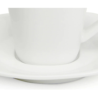 Filiżanka MADRID do espresso, z porcelany kostnej, pojemność 8cl/ 80 ml, biała, EXXENT 33401