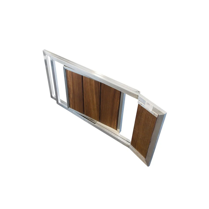 Krzesło składane ogrodowe Diamant, 930x460mm, nierdzewne, teak