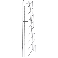 Wieszak na 8 pokryw, uchwyt nierdzewny do pokrywek, szerokość 23 cm, chromowany, model 7568/680