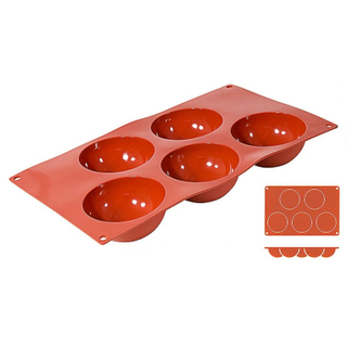 Mata Non-Stick do pieczenia 30x17,5cm, półkule 5 sztuk forma półkulista, model 6630/085