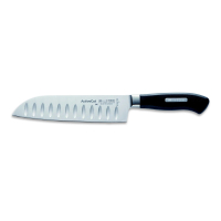 Nóż Santoku ActiveCut, japoński nóż szefa, ryflowany, 18 cm, nierdzewny, czarny, DICK 8904218K