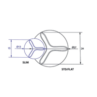 Kij wędzarniczy Diamant Line STD, dł. 800 mm