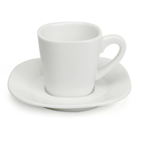 Filiżanka MADRID do espresso, z porcelany kostnej, pojemność 8cl/ 80 ml, biała, EXXENT 33401