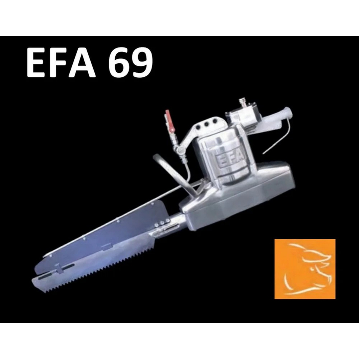 Brzeszczot tnący do piły ubojowej EFA 69, wieprzowina, do wieprzowiny, 530 mm, uzębienie 9 mm