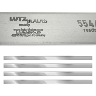 Nóż do odbłaniarki, ostrze LUTZ do odbłaniarek, noże, ostrza, ścięte, wym. 554x22x0,7 mm, op. 4 szt.