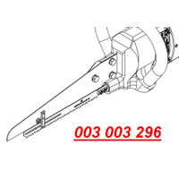 Brzeszczot do piły rozbiorowej EFA 63K, krótki, krótszy, wieprzowina, 36 zębów, 300mm, EFA 003003296