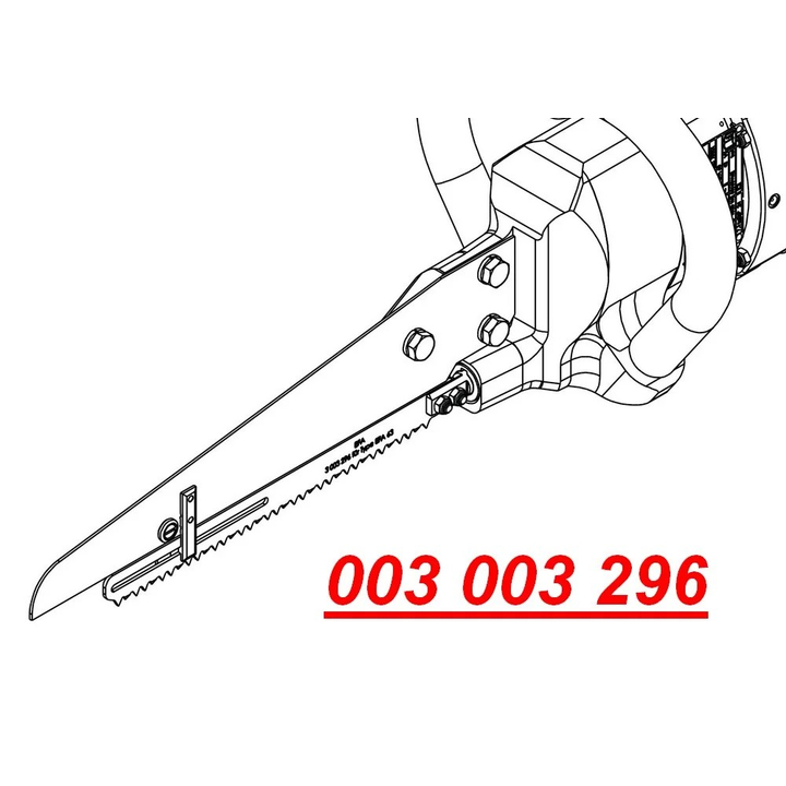 Brzeszczot do piły rozbiorowej EFA 63K, krótki, krótszy, wieprzowina, 36 zębów, 300mm, EFA 003003296