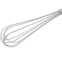 Rózga, trzepaczka ze stali nierdzewnej, 10 wrzecion, długość całkowita 24 cm, model 911/230