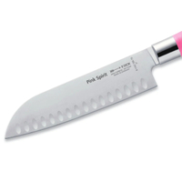 Nóż Szefa Kuchni SANTOKU PINK SPIRIT, ostrze ryflowane, 18 cm, nierdzewny, różowy, DICK 8174218K-79