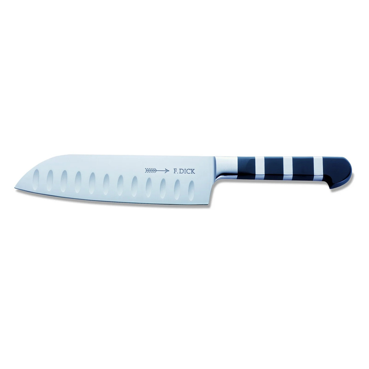 Nóż japoński Santoku, seria 1905, ostrze ryflowane, 18 cm, nierdzewny, czarny, DICK 8194218K