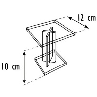 Stojak z plexi 12x12x10cm