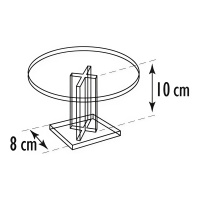 Stojak z plexi okrągły 10cm