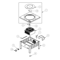 Taboret indukcyjny 1-palnikowy Stalgast 773028