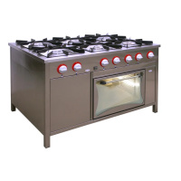 Kuchnia gazowa 6-palnikowa TG-6732/PG-1 (36,5 kW) z piekarnikiem