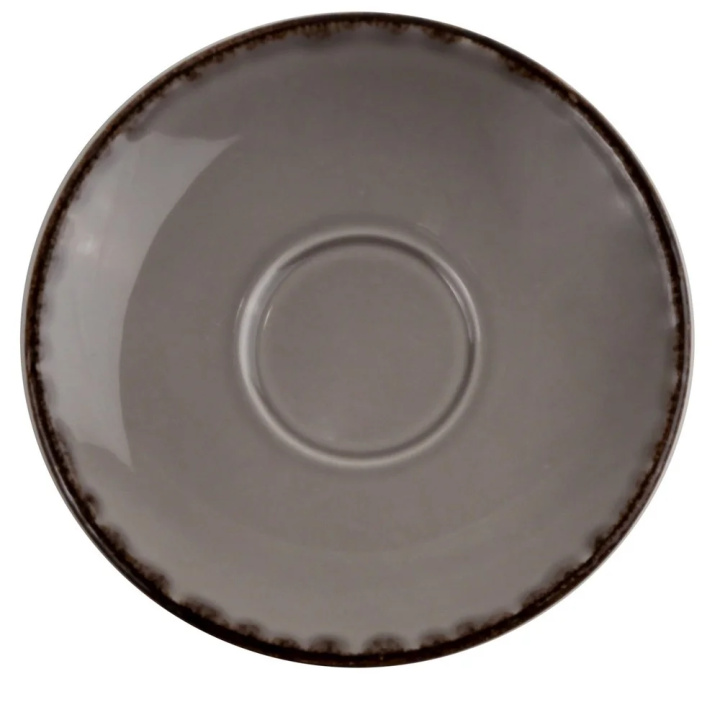 Spodek FORTUNA do espresso, średnica 13,5cm, szary, XANTIA 31018 Spodek FORTUNA do espresso, średnica 13,5cm, szary, XANTIA 31018