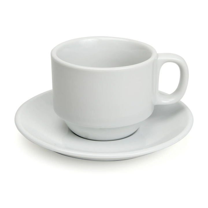 Spodek CUPIDO do kawy, porcelanowy, średnica 14cm, biały, BBM 26421 Spodek CUPIDO do kawy, porcelanowy, średnica 14cm, biały, BBM 26421