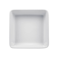 Miska kwadratowa DELFI, porcelanowa, biała, wym. 14x14 cm, poj. 600 ml, EXXENT 20162