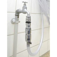 Złączka przeciwzwrotna SafeOne, 1/2 cala, mosiężna, chromowana, dł. 135 mm, VIKAN 9340 (Q)