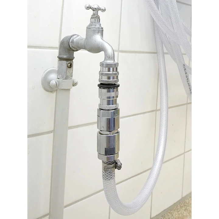 Złączka przeciwzwrotna SafeOne, 1/2 cala, mosiężna, chromowana, dł. 135 mm, VIKAN 9340 (Q) Złączka przeciwzwrotna SafeOne, 1/2 cala, mosiężna, chromowana, dł. 135 mm, VIKAN 9340 (Q)