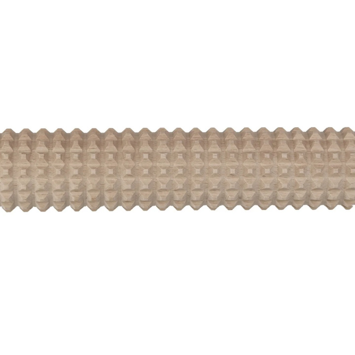 Wałek z drewna bukowego do ciasta, z wypustkami, karbowany, długość całk. 43 cm, EXXENT 65509