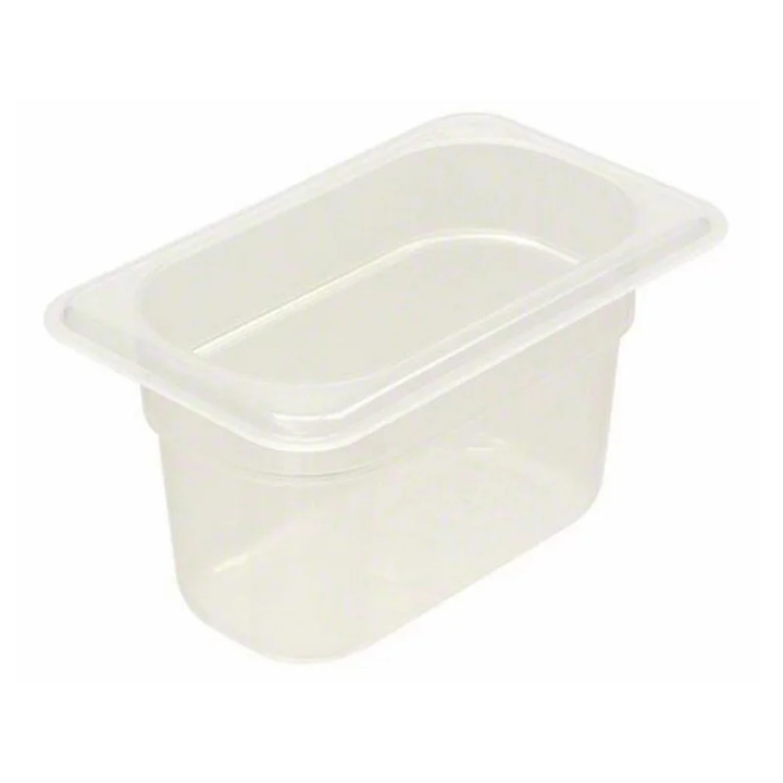 Pojemnik gastronomiczny GN 1/9, z polipropylenu, wys. 65 mm, poj. 0,6 l Pojemnik gastronomiczny GN 1/9, z polipropylenu, wys. 65 mm, poj. 0,6 l