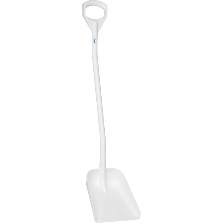 Łopata ergonomiczna z uchwytem D, 340 x 270 x 75 mm, biała, 1280 mm, VIKAN 56115 Łopata ergonomiczna z uchwytem D, 340 x 270 x 75 mm, biała, 1280 mm, VIKAN 56115