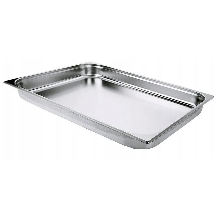 Pojemnik GN 2/1 ze stali nierdzewnej, głębokość 65 mm, polerowany, pojemność 18,5 l, model CH 21065 Pojemnik GN 2/1 ze stali nierdzewnej, głębokość 65 mm, polerowany, pojemność 18,5 l, model CH 21065