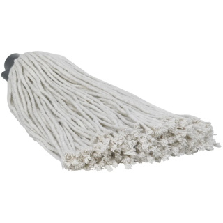 Mop z bawełny do mycia podłogi, 250 gram, biały, długość 320 mm, VIKAN 372518