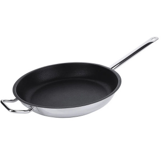 Patelnia Non-Stick do smażenia, powłoka PTFE i uchwyt dodatk., śr. 36cm, nierdzewna, model 2013/360