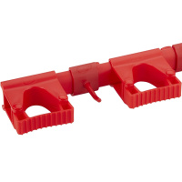 System wsporników ściennych Hi-Flex, wieszak na 2-5 produktów, szer. 420 mm, czerwony, VIKAN 10114