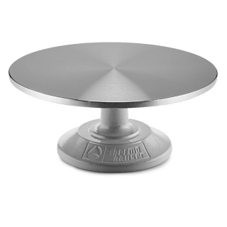 Patera aluminiowa do tortu, ciast, z żeliwną podstawą, śr. 30,5cm, obrotowa, THERMOHAUSER 8300029416