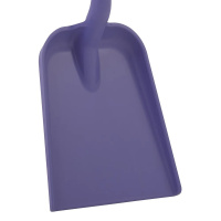 Łopata higieniczna z uchwytem typu D, 327 x 271 x 50 mm, fioletowa, długość 1040 mm, VIKAN 56258