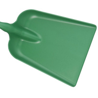 Szufelka duża z uchwytem, mała łopata, wykrywalna, 327x271x50 mm, dł. 550 mm, zielona, VIKAN 56742