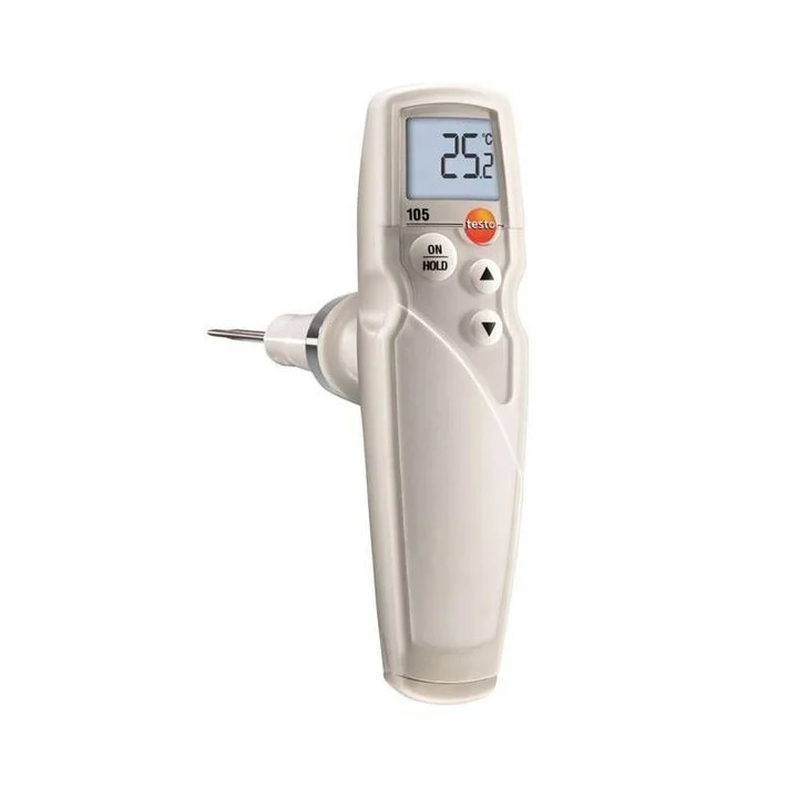 Termometr spożywczy HACCP z wymiennymi sondami pomiarowymi dł. 90mm, 100mm, 200mm, TESTO 105 zestaw