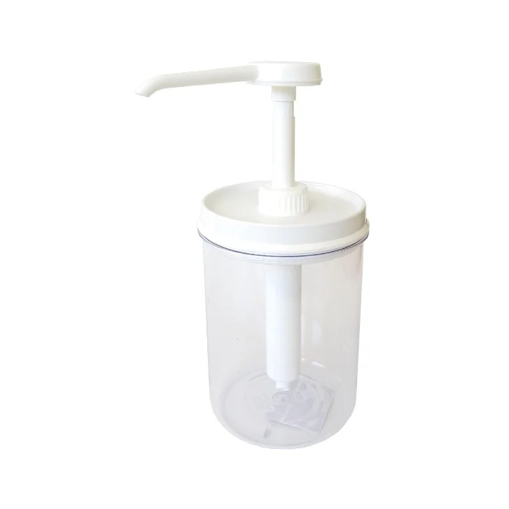 Dyspenser do sosów, dozownik z pompką, akrylowy, okrągły, poj. 1350 ml, THERMOHAUSER 5000161730