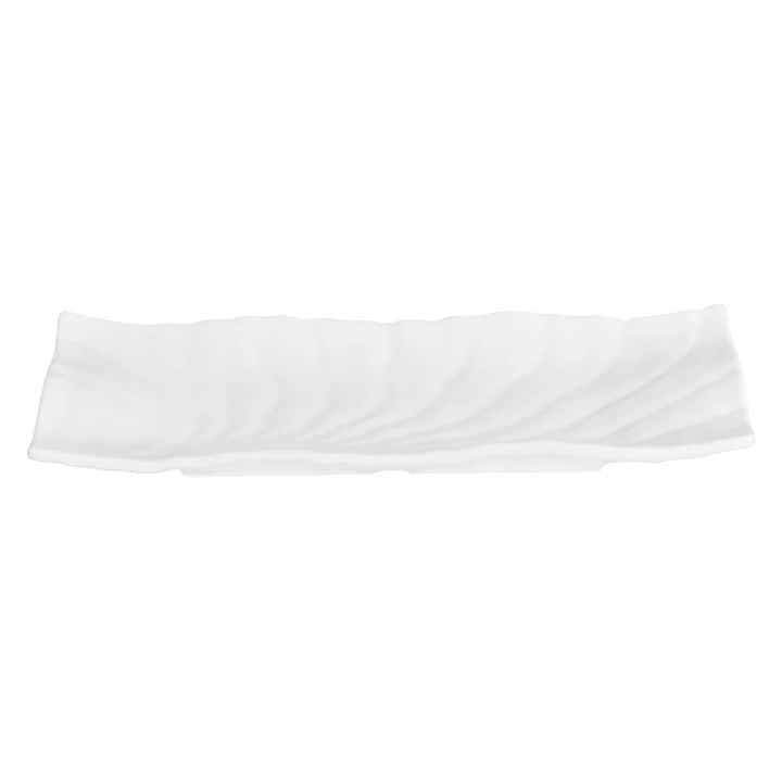 Półmisek prostokątny z melaminy, wym. 300x120x30 mm, śnieżnobiały Półmisek prostokątny z melaminy, wym. 300x120x30 mm, śnieżnobiały