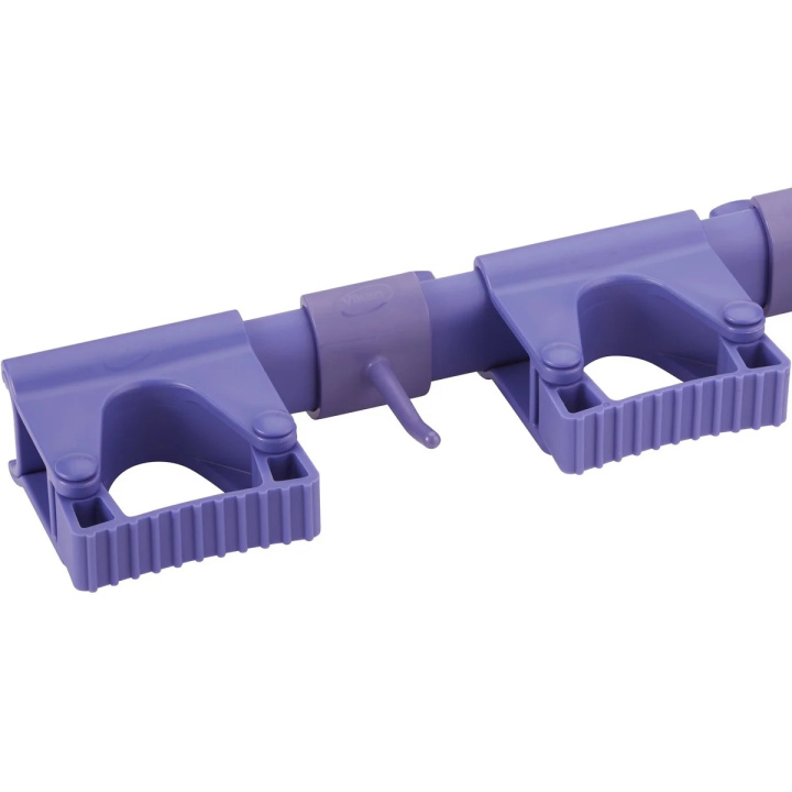 System wsporników ściennych Hi-Flex, wieszak na 2-5 produktów, szer. 420 mm, fioletowy, VIKAN 10118 System wsporników ściennych Hi-Flex, wieszak na 2-5 produktów, szer. 420 mm, fioletowy, VIKAN 10118