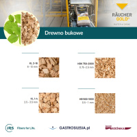 Zrębki wędzarnicze bukowe RÄUCHERGOLD® HBK 750/2000