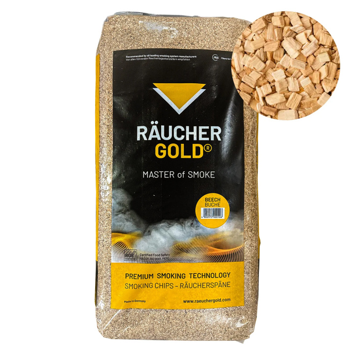 Zrębki wędzarnicze bukowe RÄUCHERGOLD® KL 1/4
