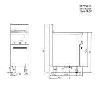 Frytownica gazowa Bartscher Seria 700 7208 FRGP