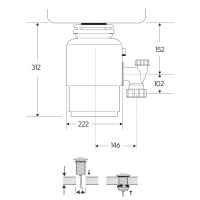 Młynek koloidalny InSinkErator Evolution 100 (EVO 100)