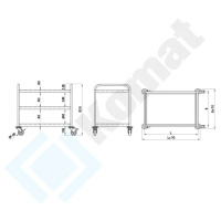Wózek kelnerski Komat KWT-403