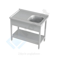 Stół ze zlewem i półką Komat E 2810