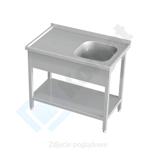 Stół ze zlewem i półką Komat E 2810 Stół ze zlewem i półką Komat E 2810