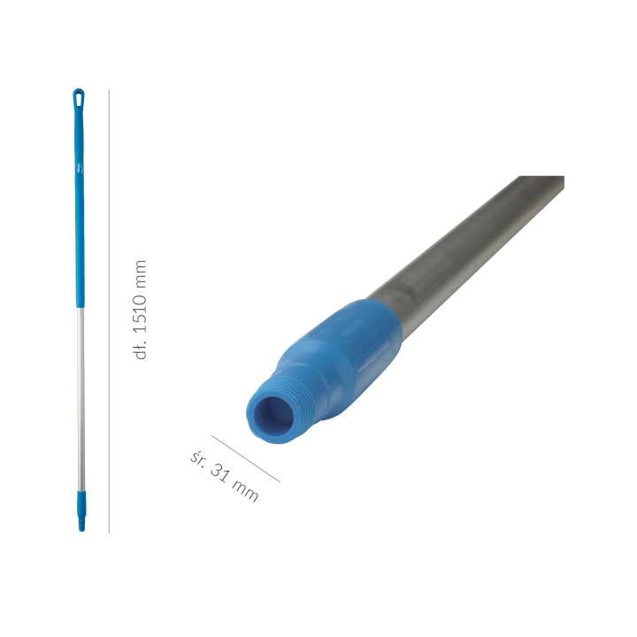 Styl aluminiowy, uchwyt uniwersalny, długość 1510 mm, niebieski, VIKAN 29373