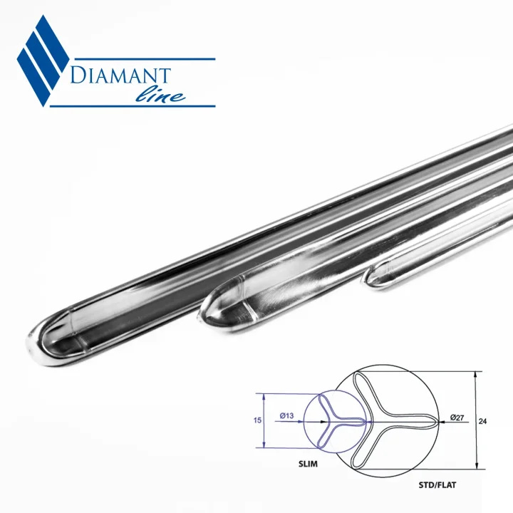 Kij wędzarniczy Diamant Line FLAT 990 mm
