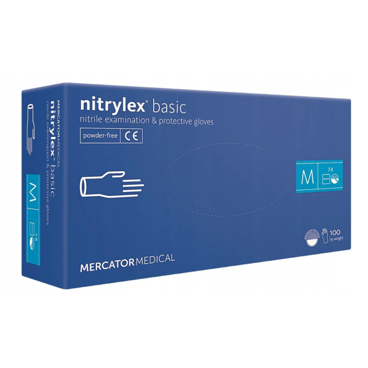 Rękawiczki jednorazowe Mercator Nitrylex Basic L