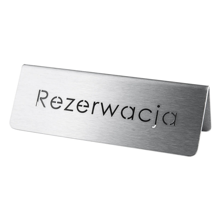 Tabliczka informacyjna REZERWACJA Stalgast 486025