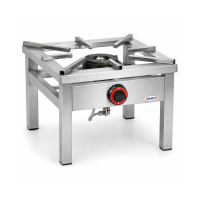 Taboret gastronomiczny gazowy 1-palnikowy EGAZ TGO-110.I